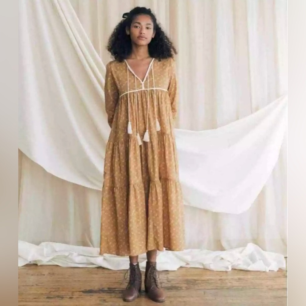 Christy Dawn Brown Maxi Dress